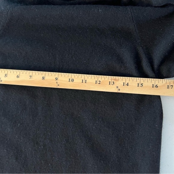 Sutton Studio Womens Wool Blend Mock Neck Tie Beck Black Medium - Picture 11 of 13